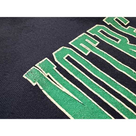 Vintage 90s Logo 7 Heavyweight Mens Navy Notre Dame Fighting Irish Sweatshirt XL - Picture 10 of 13